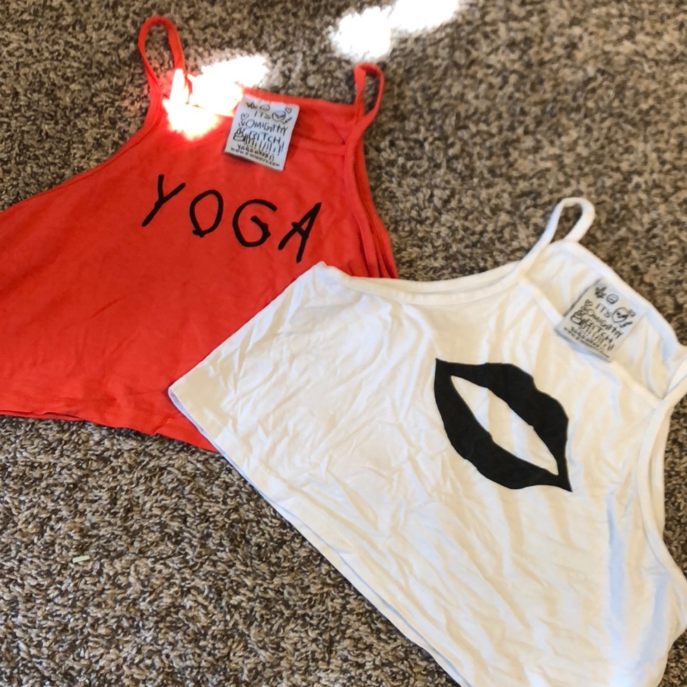 Omighty cropped muscle tanks